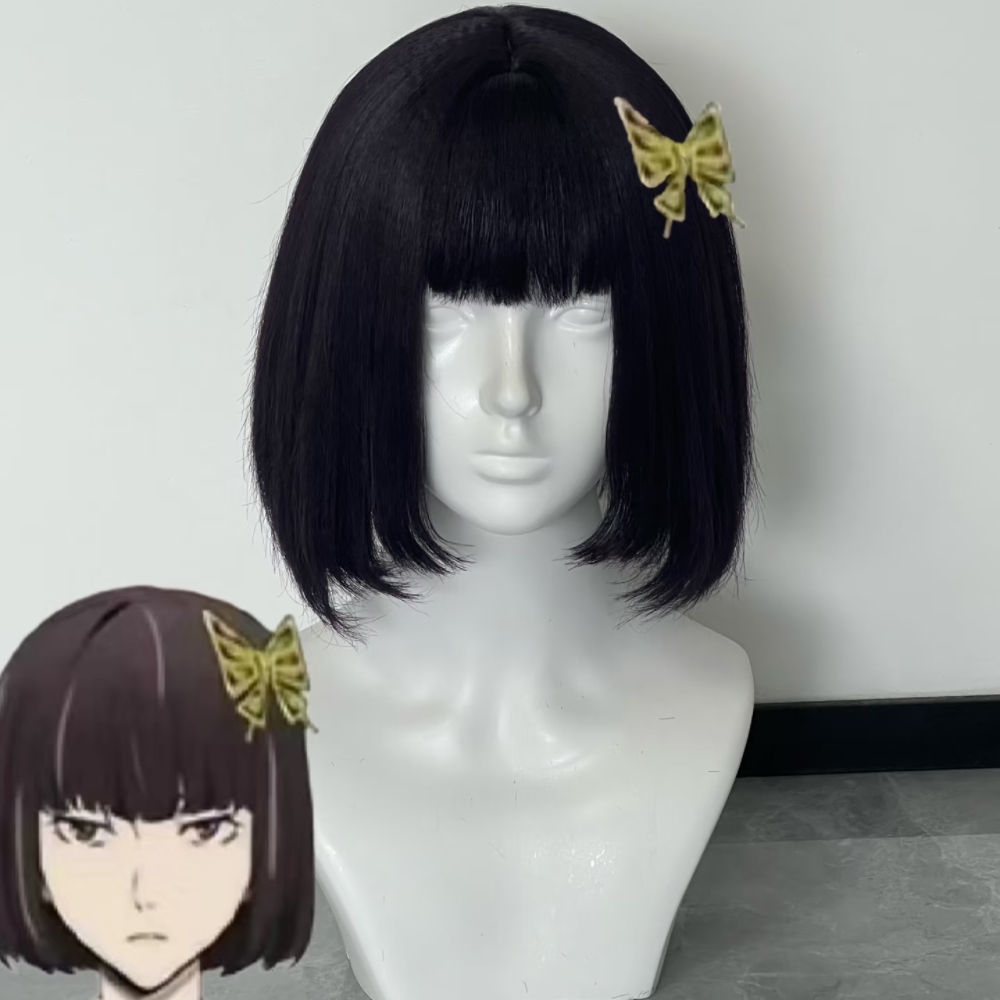 Wig Fiber Net - Anime Akiko Yosano Cosplay Wig Dark