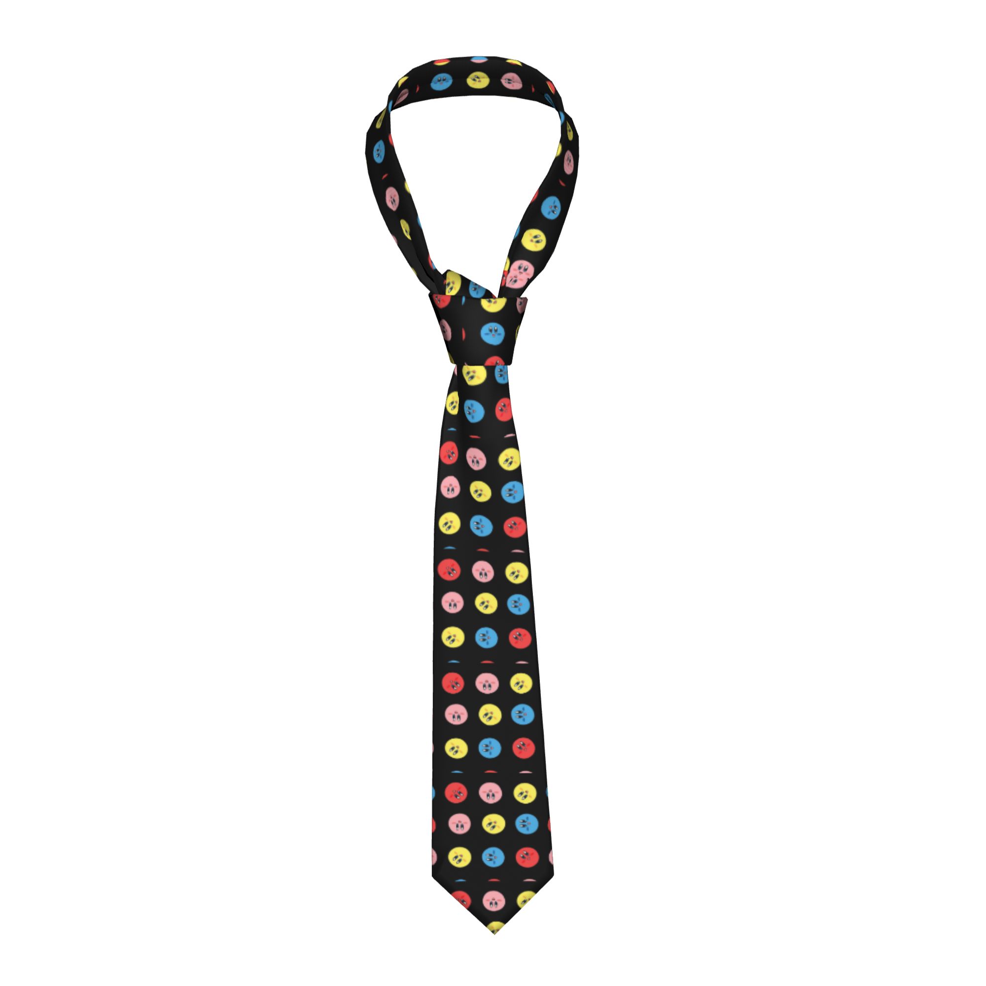 Cosplay Prop Pattern - Rolling Kirby Pattern Neckties Men Women
