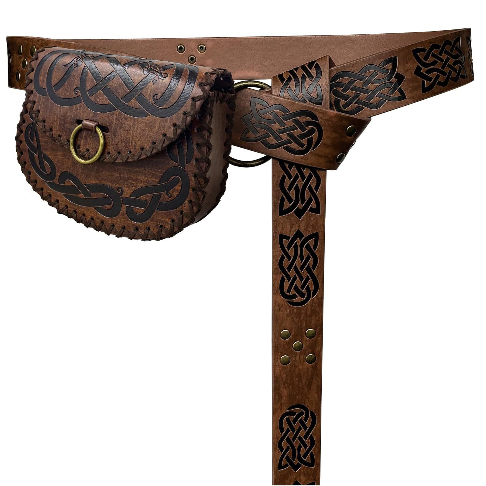 Cosplay Prop Pattern - Medieval Viking Embossed Leather Waist Belt