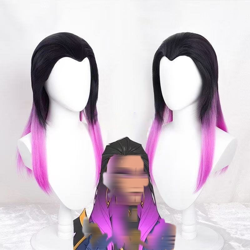 Reyna Anime Cosplay Wig Black  - Wig Fiber Net avis et prix