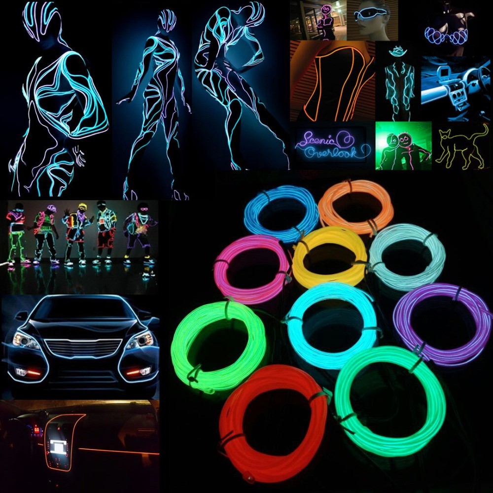 Glow EL Wire Cable LED Neon Ch - Led El Wire avis et prix