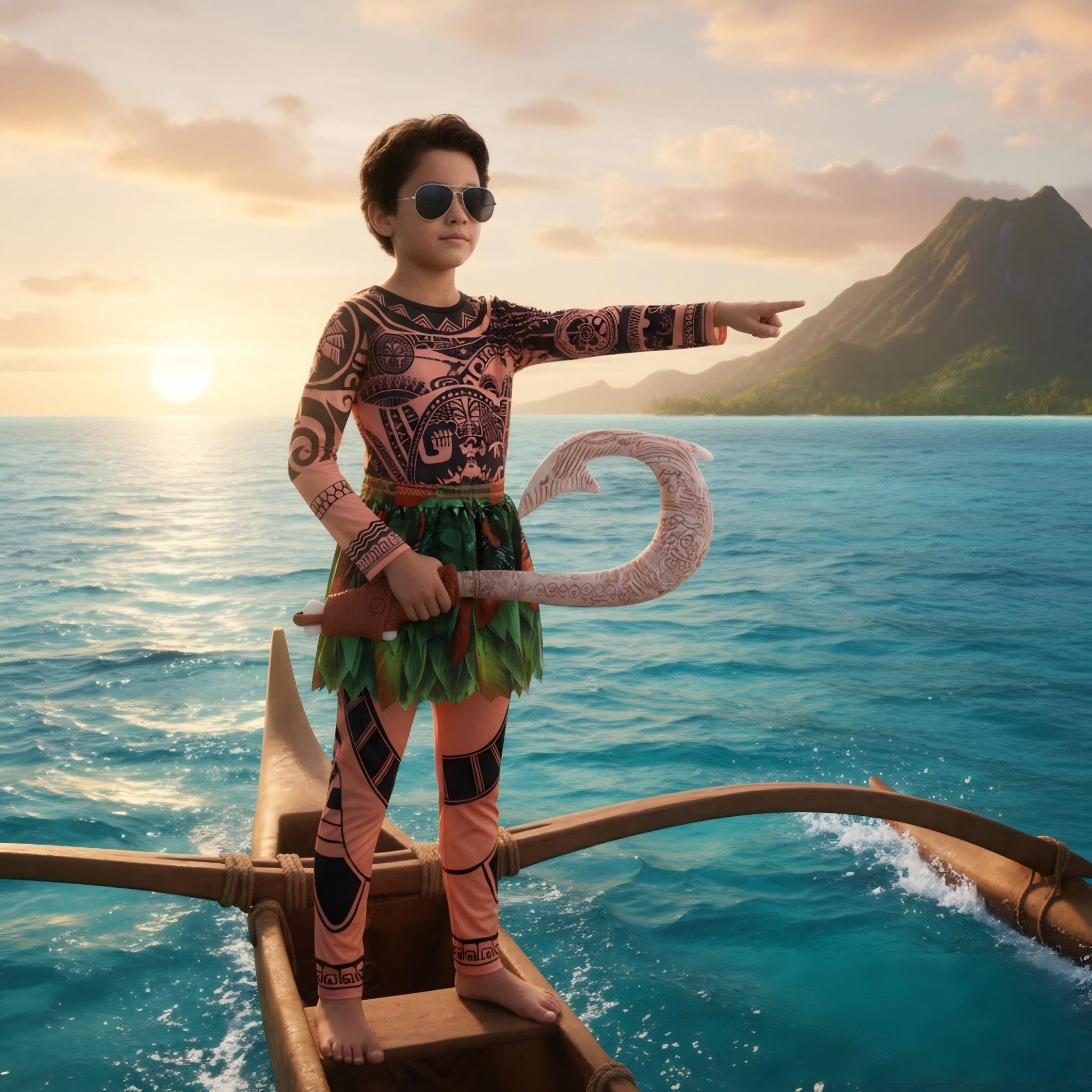 Summer Moana Maui Kids Boys Co - Cosplay Prop Pattern avis et prix
