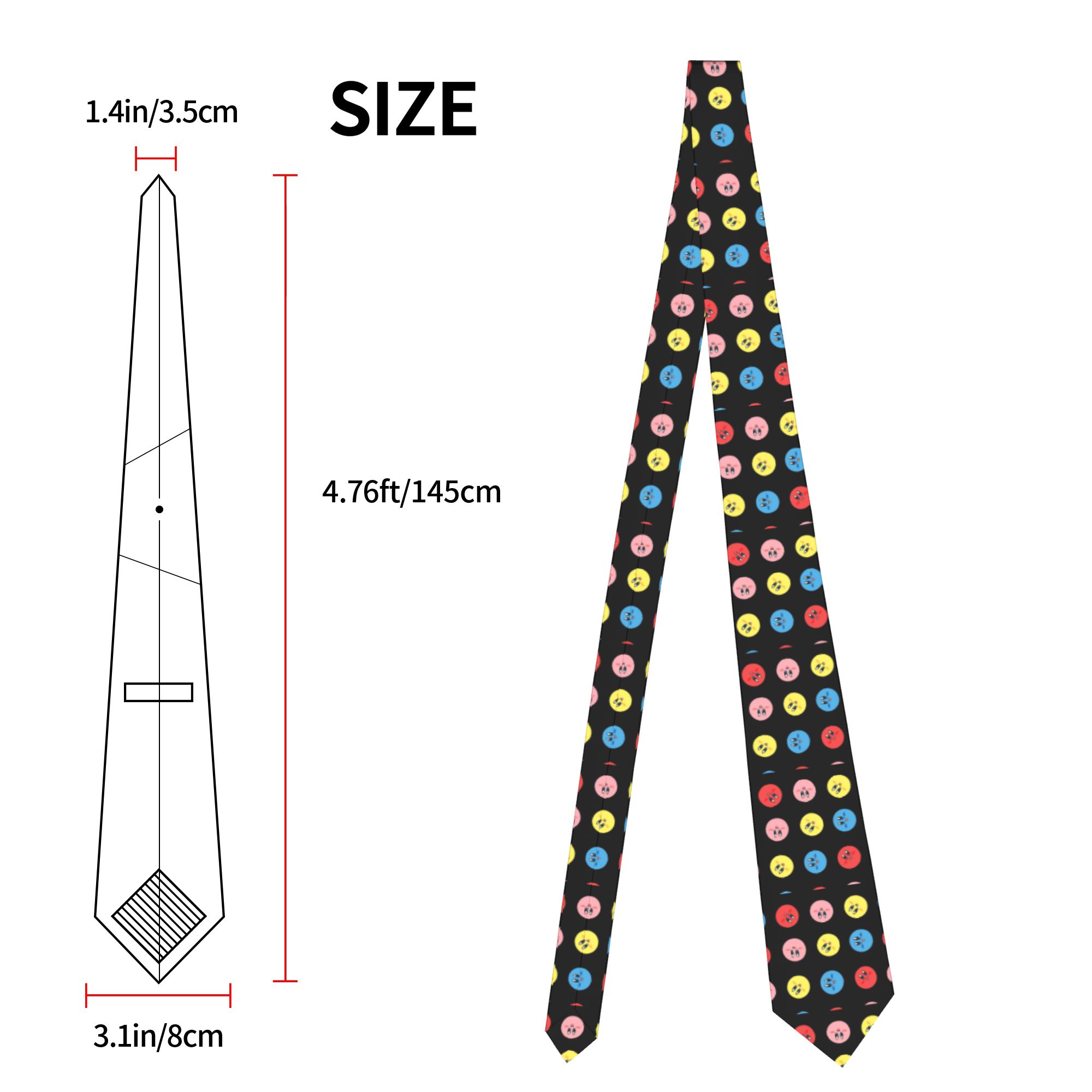 Rolling Kirby Pattern Neckties - Cosplay Prop Pattern avis et prix