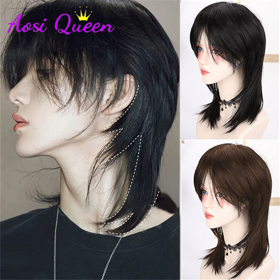 AS Wig Female Short Hair Black - Wig Fiber Net avis et prix