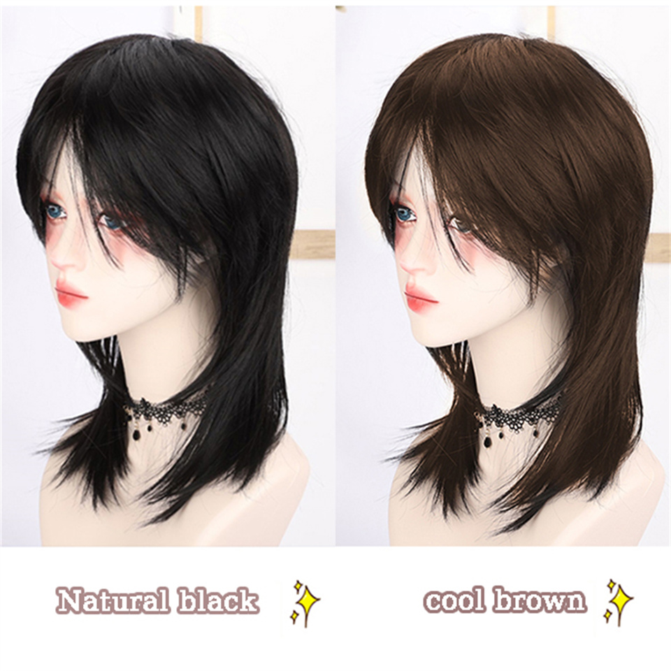 AS Wig Female Short Hair Black - Wig Fiber Net avis et prix