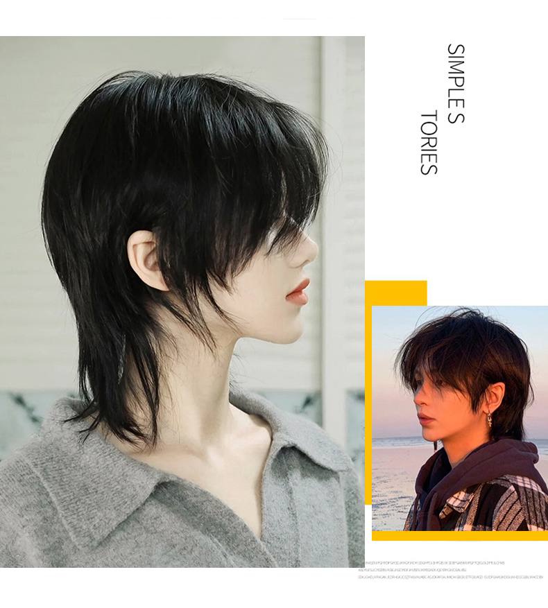 AS Wig Female Short Hair Black - Wig Fiber Net avis et prix