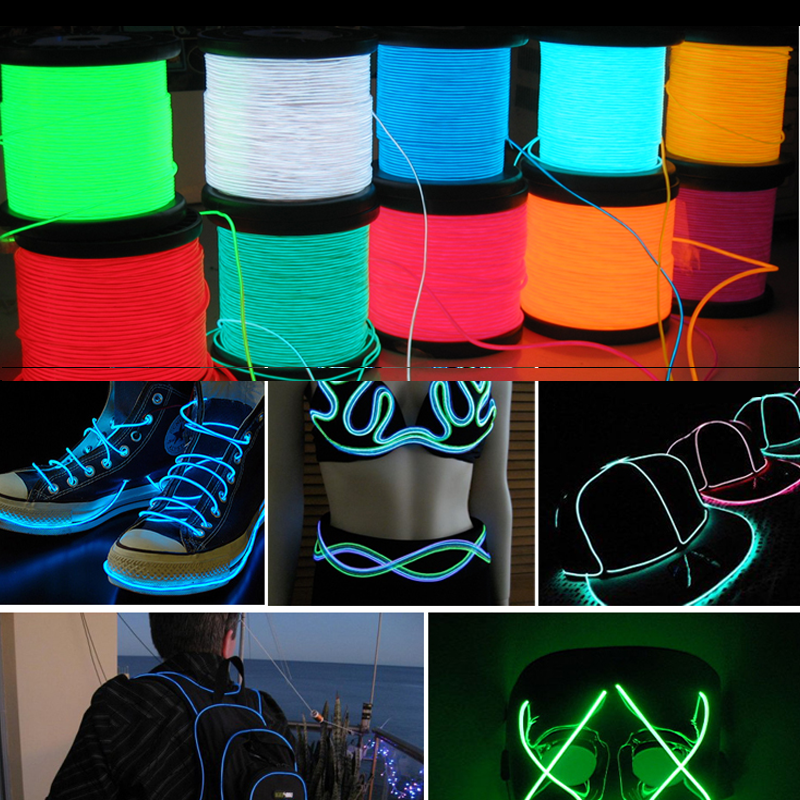 10/5/3M Glow EL Wire Neon Cabl - Led El Wire avis et prix