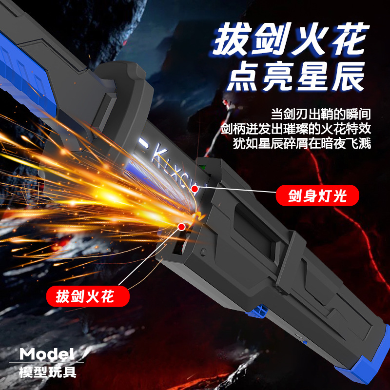 Plastic Dual Blade Spark Light - Cosplay Flame Prop avis et prix