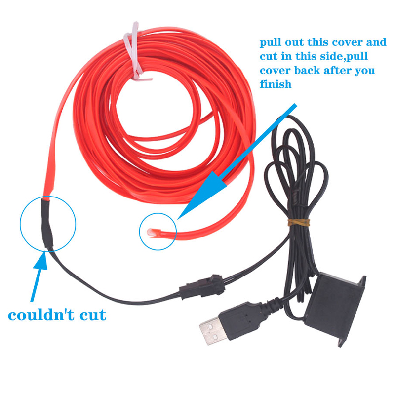 3/5M Car Interior Led Strip Li - Led El Wire avis et prix
