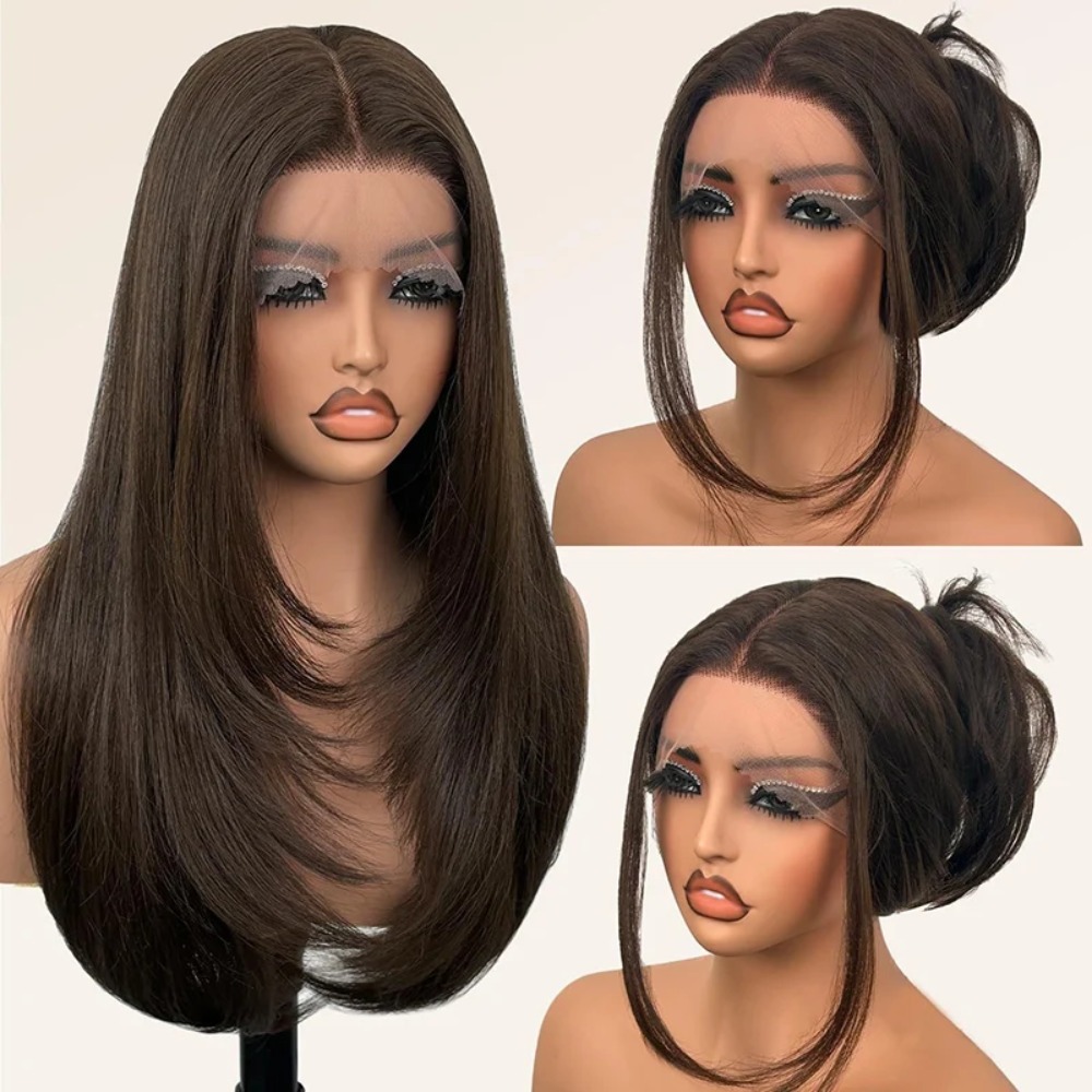 Front Lace Black Center Partin - Wig Fiber Net avis et prix