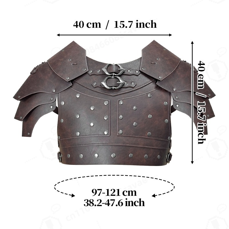 Medieval Studded Shoulder Ches - Cosplay Props avis et prix