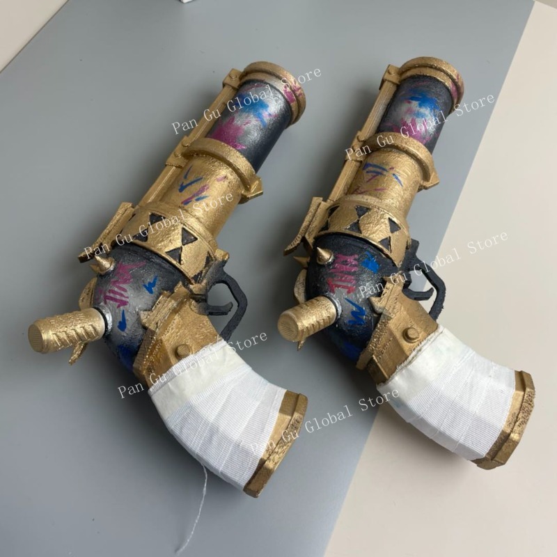 28cm/11.02in Jinx Pistol Custo - Cosplay Prop Pistol avis et prix