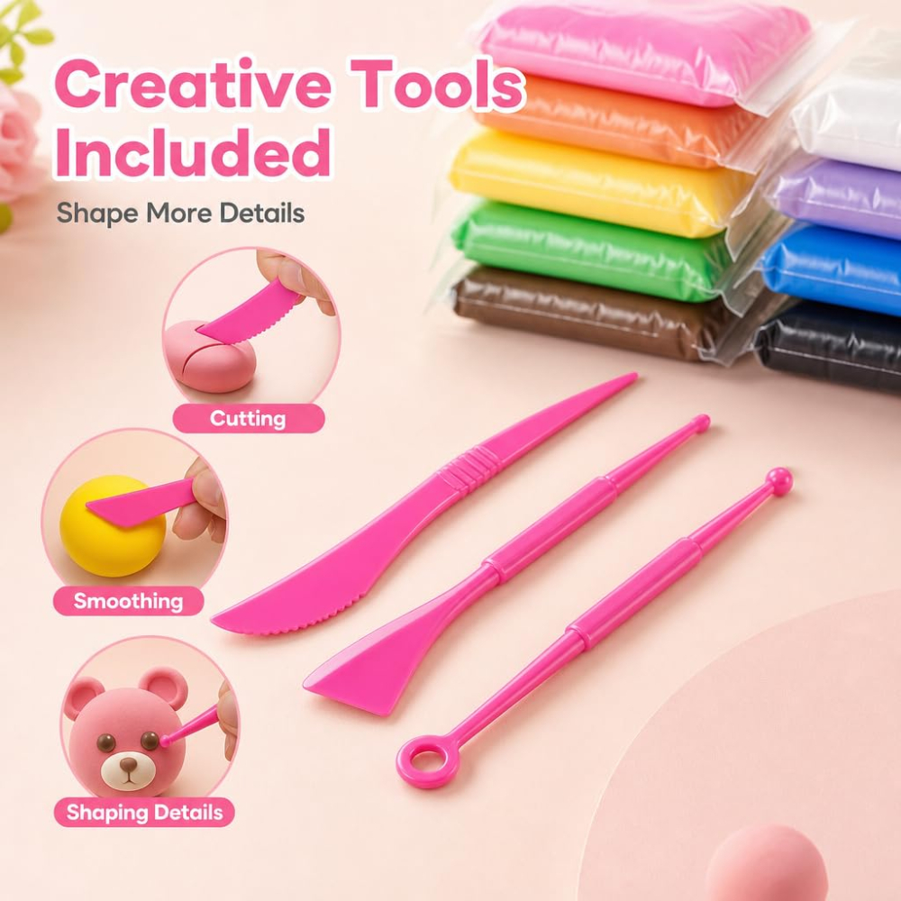 Air Dry Modeling Clay Kit Soft - Foam Clay Sculpt avis et prix