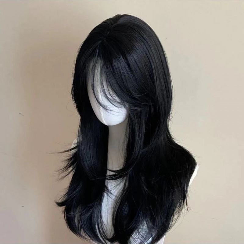 Black Wig Female Headband Body - Wig Fiber Net avis et prix