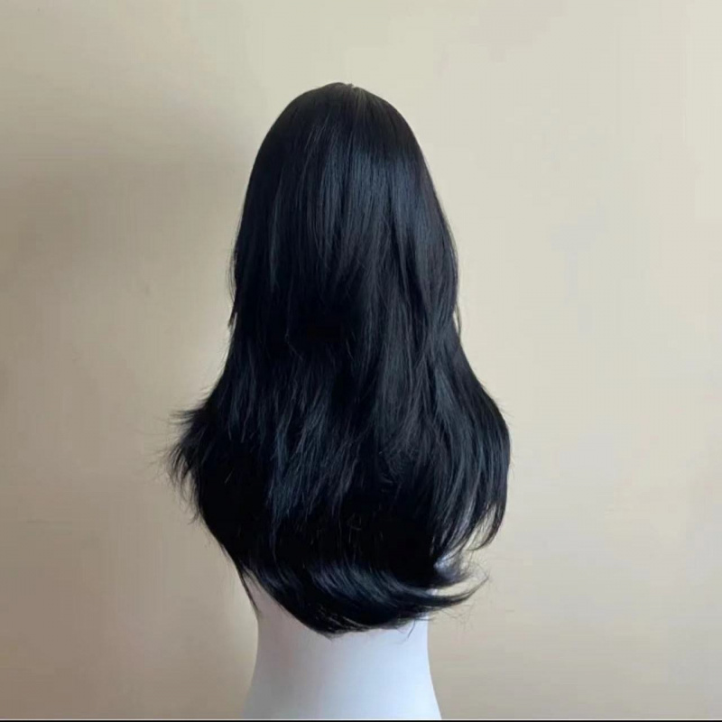 Black Wig Female Headband Body - Wig Fiber Net avis et prix