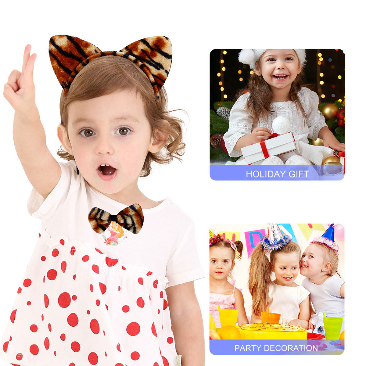 2Set Animal Ear Headband Bow T - Cosplay Material For Prop avis et prix