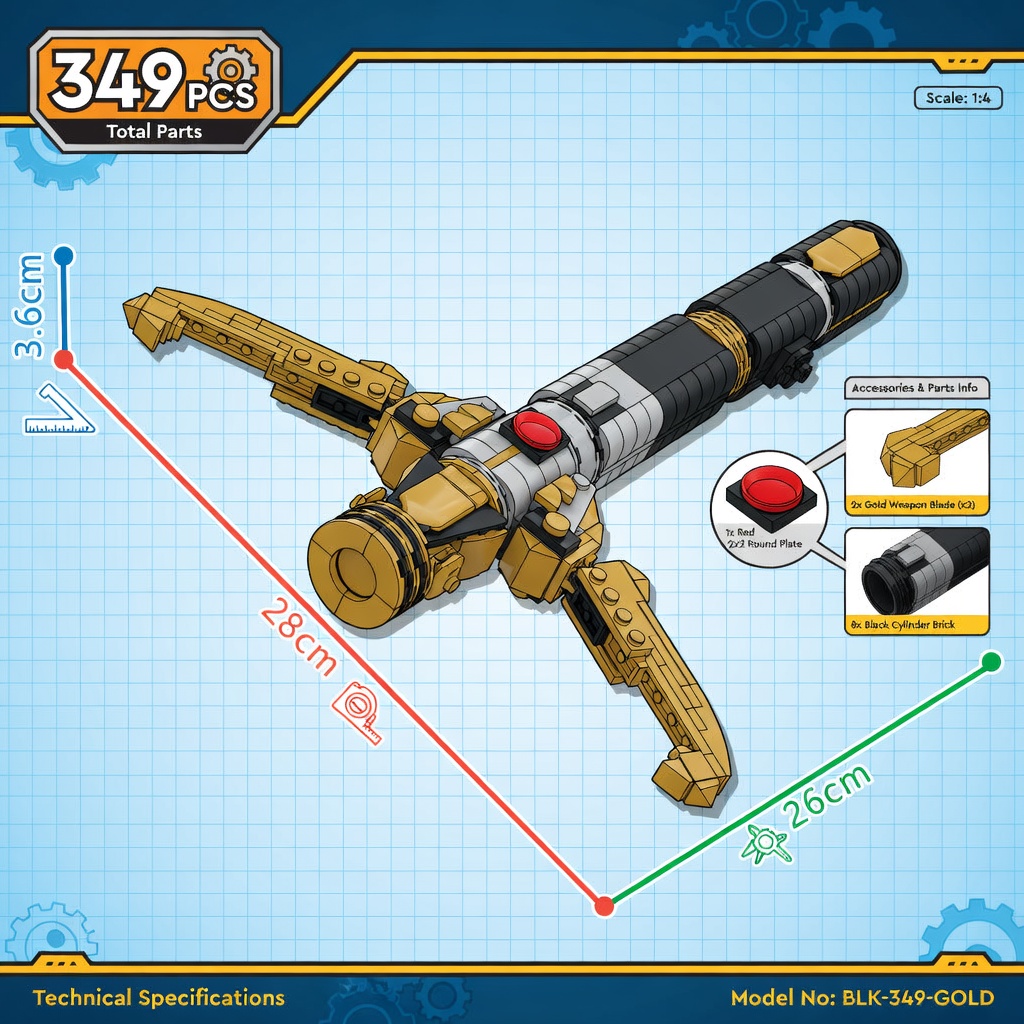Sci-Fi Energy Sword Hilt MOC B - Cosplay Prop Building avis et prix