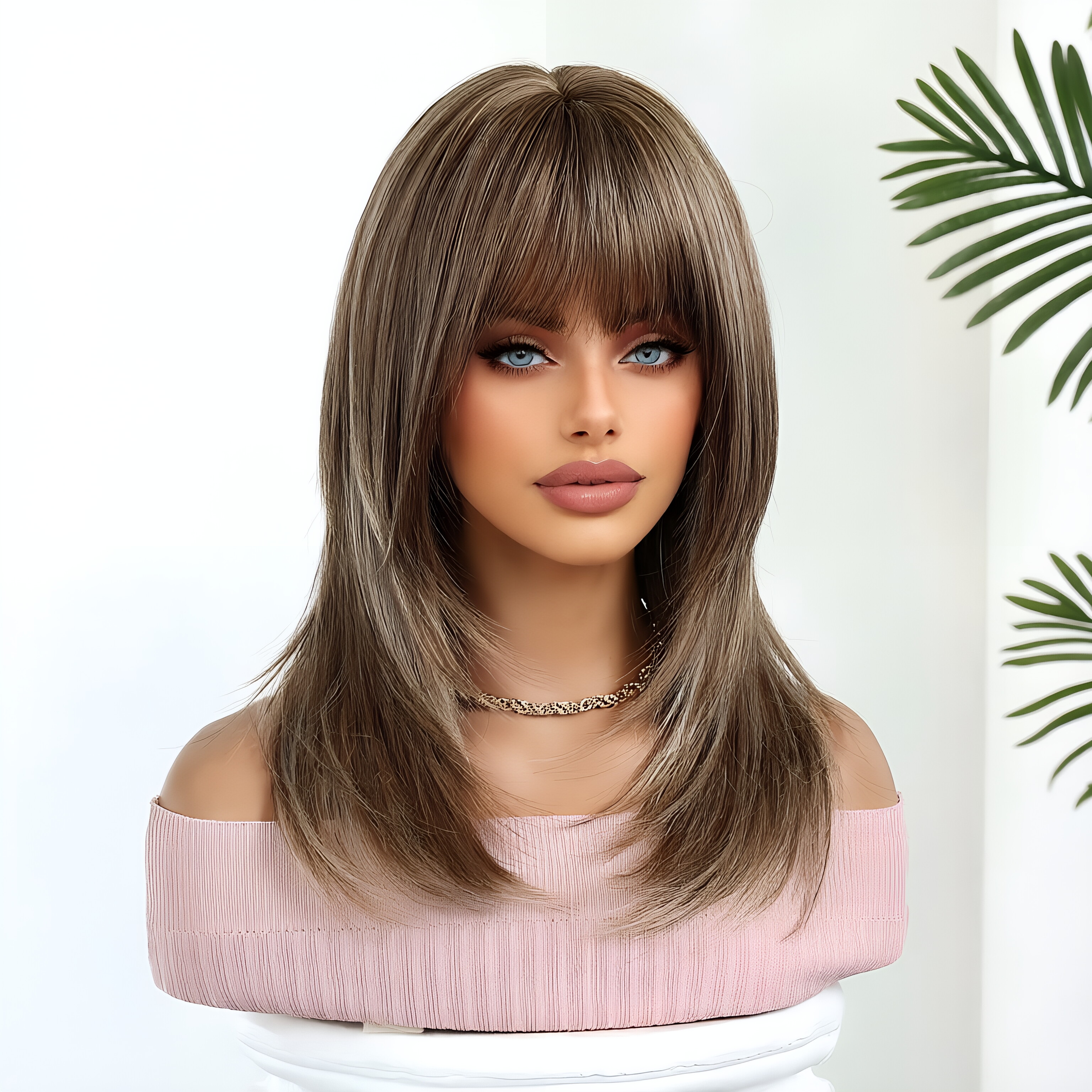 Daily light brown wig, headban - Wig Fiber Net avis et prix
