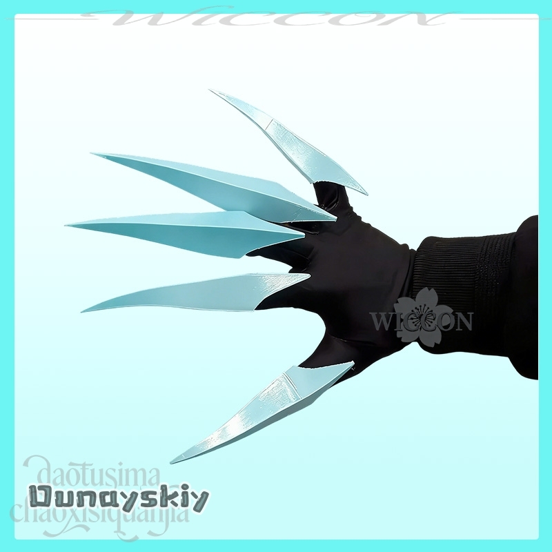 Vox De-mon Hat Blue Nails With - Prop De Cosplay avis et prix