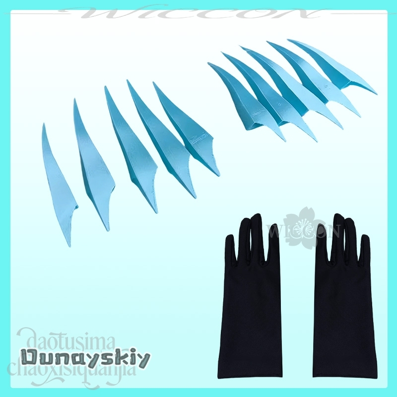 Vox De-mon Hat Blue Nails With - Prop De Cosplay avis et prix