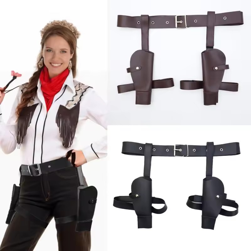 Adult Vintage PU Leather Waist - Cosplay Prop Pistol avis et prix