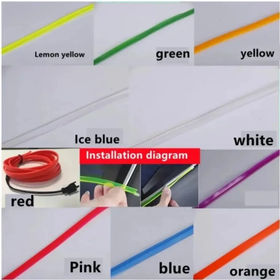 1M/2M/3M/4M/5M Multicolor EL W - Led El Wire avis et prix