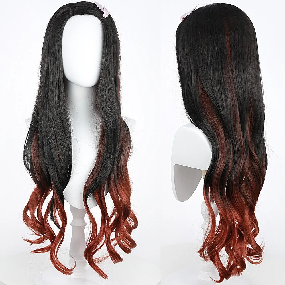 Black Dark Red Gradient Color  - Wig Fiber Net avis et prix