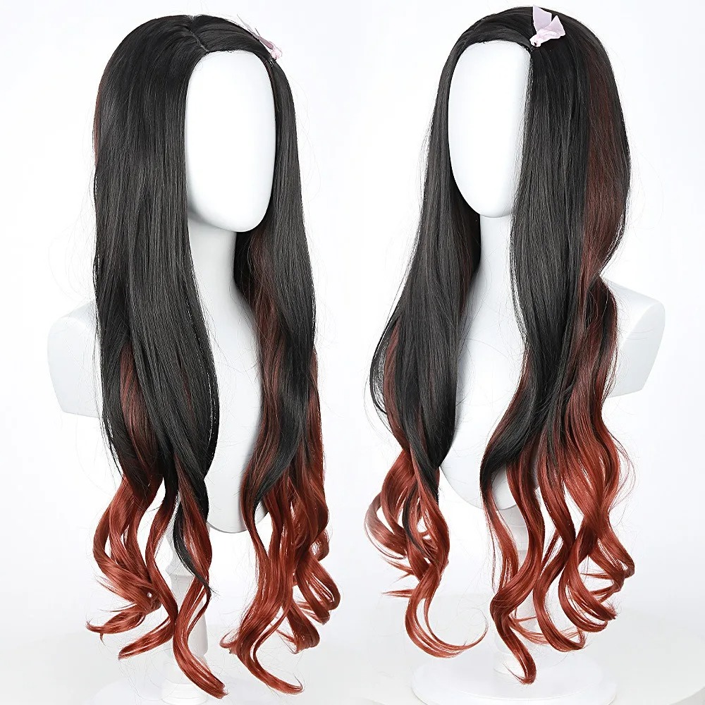 Black Dark Red Gradient Color  - Wig Fiber Net avis et prix