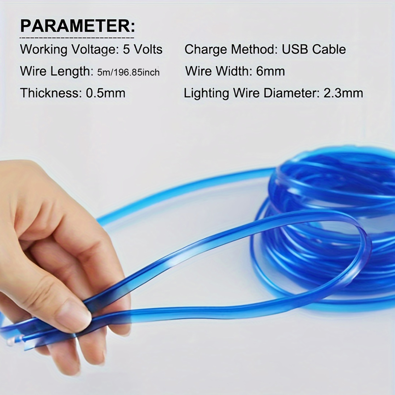 5m EL Wire Car Interior Ambien - Led El Wire avis et prix