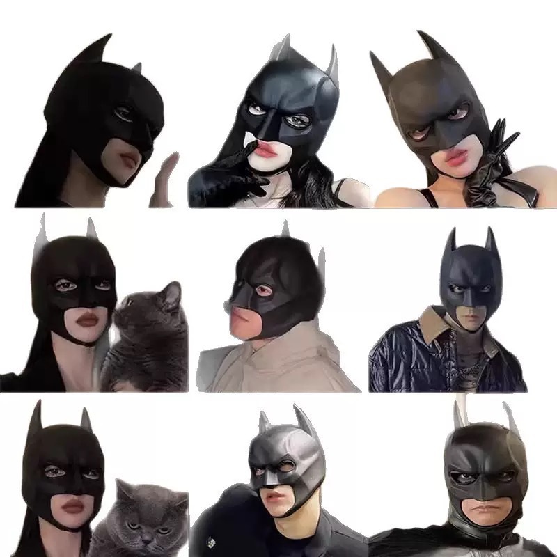 Men's and Women's Latex Mask H - Cosplay Bat Prop avis et prix