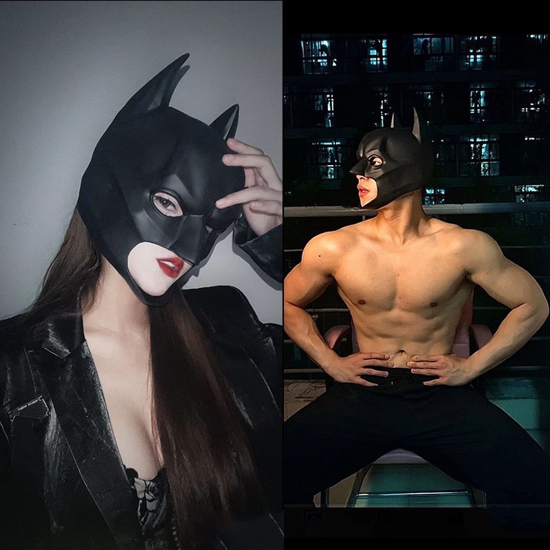Men's and Women's Latex Mask H - Cosplay Bat Prop avis et prix